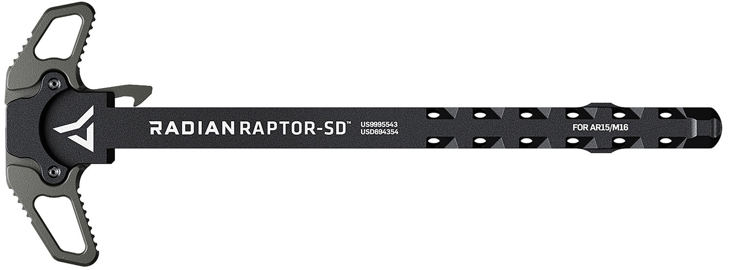 Radian Weapons R0561 Raptor SD Gray Gas Ported Ambi Charging Handle Mil-Spec AR-15