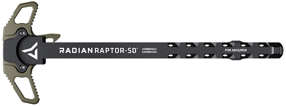 Radian Weapons R0376 Raptor SD Radian OD Gas Ported Ambi Charging Handle Mil-Spec