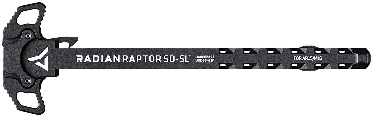 Radian Weapons R0278 Raptor SD-SL Black Low Profile Gas Ported Ambi Charging Handle