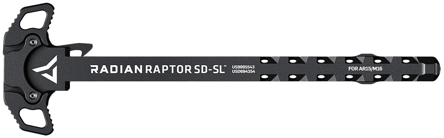 Radian Weapons R0278 Raptor SD-SL Black Low Profile Gas Ported Ambi Charging Handle