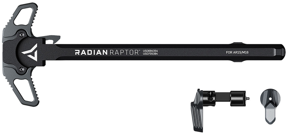Radian Weapons R0664 Raptor Ambi Charging Handle Talon 45/90 Safety Radian Gray