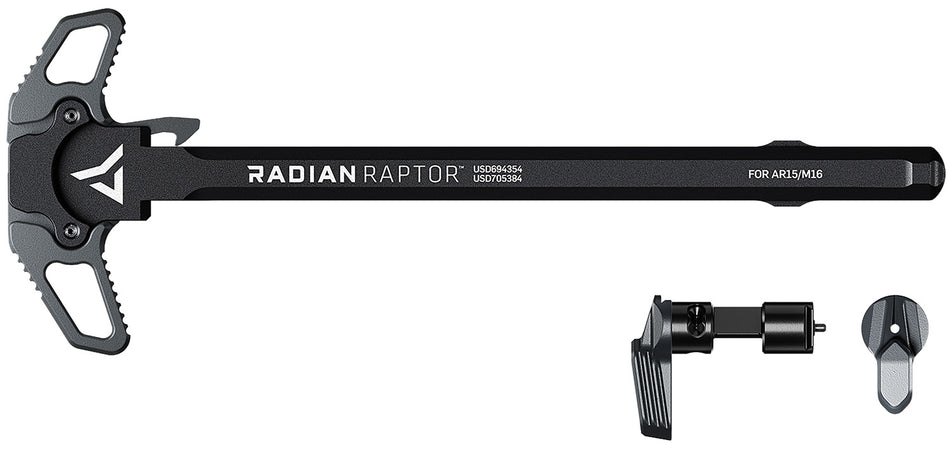 Radian Weapons R0664 Raptor Ambi Charging Handle Talon 45/90 Safety Radian Gray
