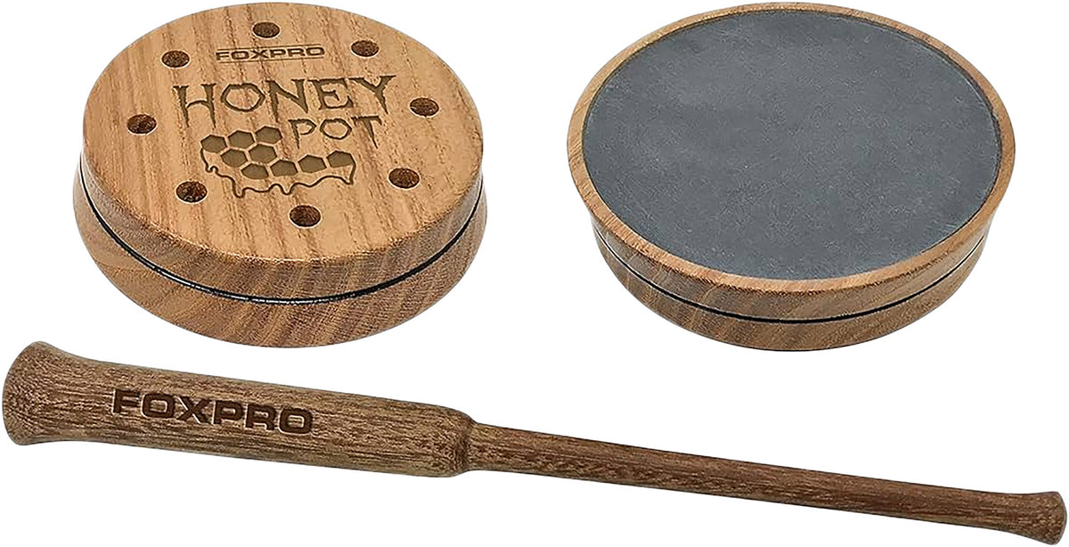 FOXPRO Honey Pot Friction Call Slate Tone Board Turkey Hunting