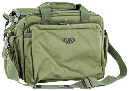 Rukx Gear ATICTRBG Green Tactical Range Bag with Mag and Ammo Storage 16" x 10.5"