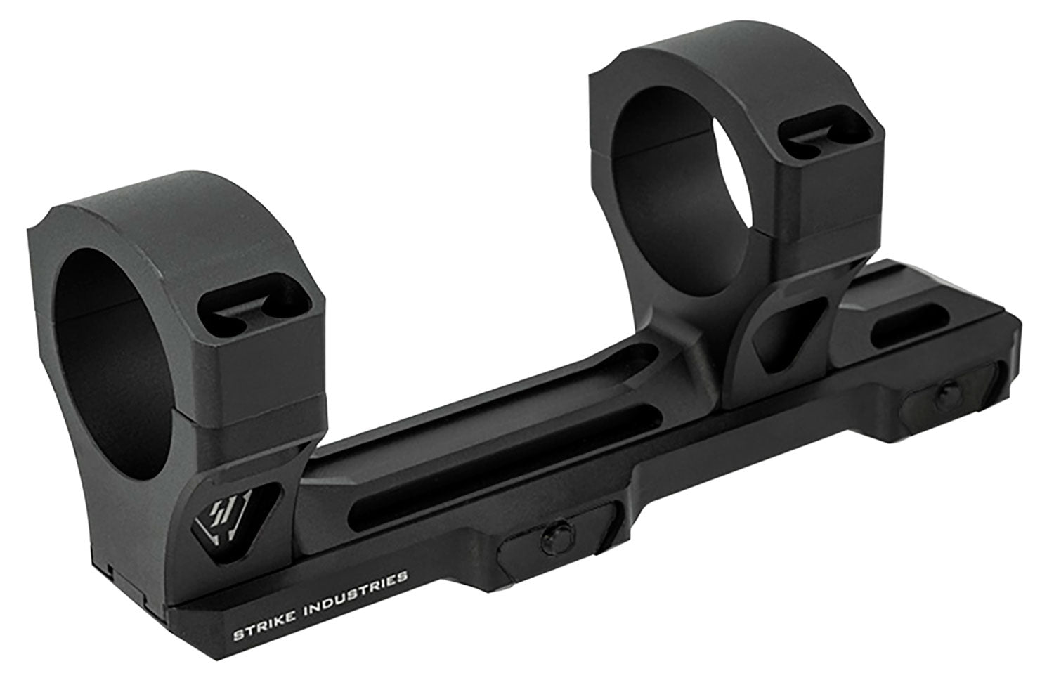Strike Industries STRIKEASM ASM Adjustable Scope Mount/Ring Combo Black Anodized w/ 1in Reducers