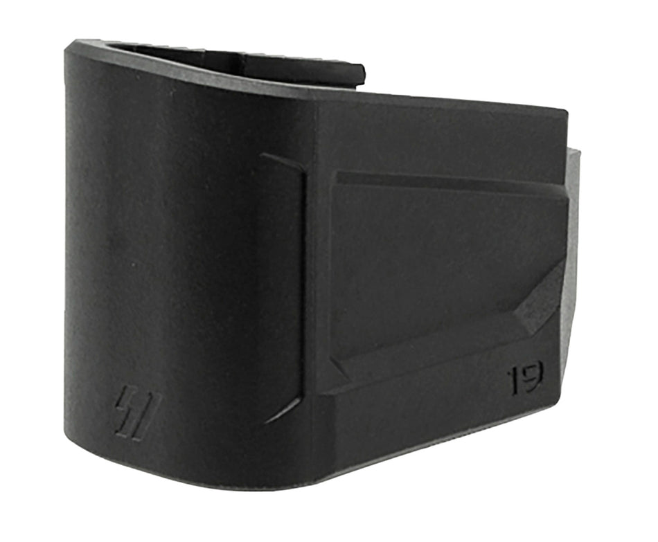 Strike Industries EMPG19 G19 Mag Extension Plate +5 Capacity 9mm Luger Black Polymer
