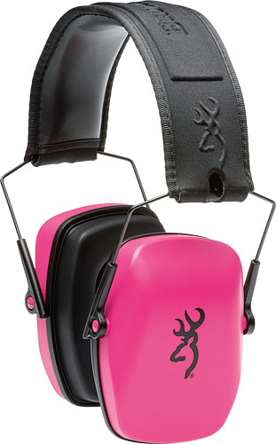 Browning Buckmark III Hearing Protection Foldable Pink 27dB NRR