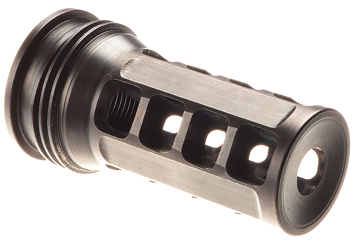 Huxwrx 1646 Black QD ELR Muzzle Brake 5/8"-24 TPI 2.30" OAL 338 Cal AR-Platform