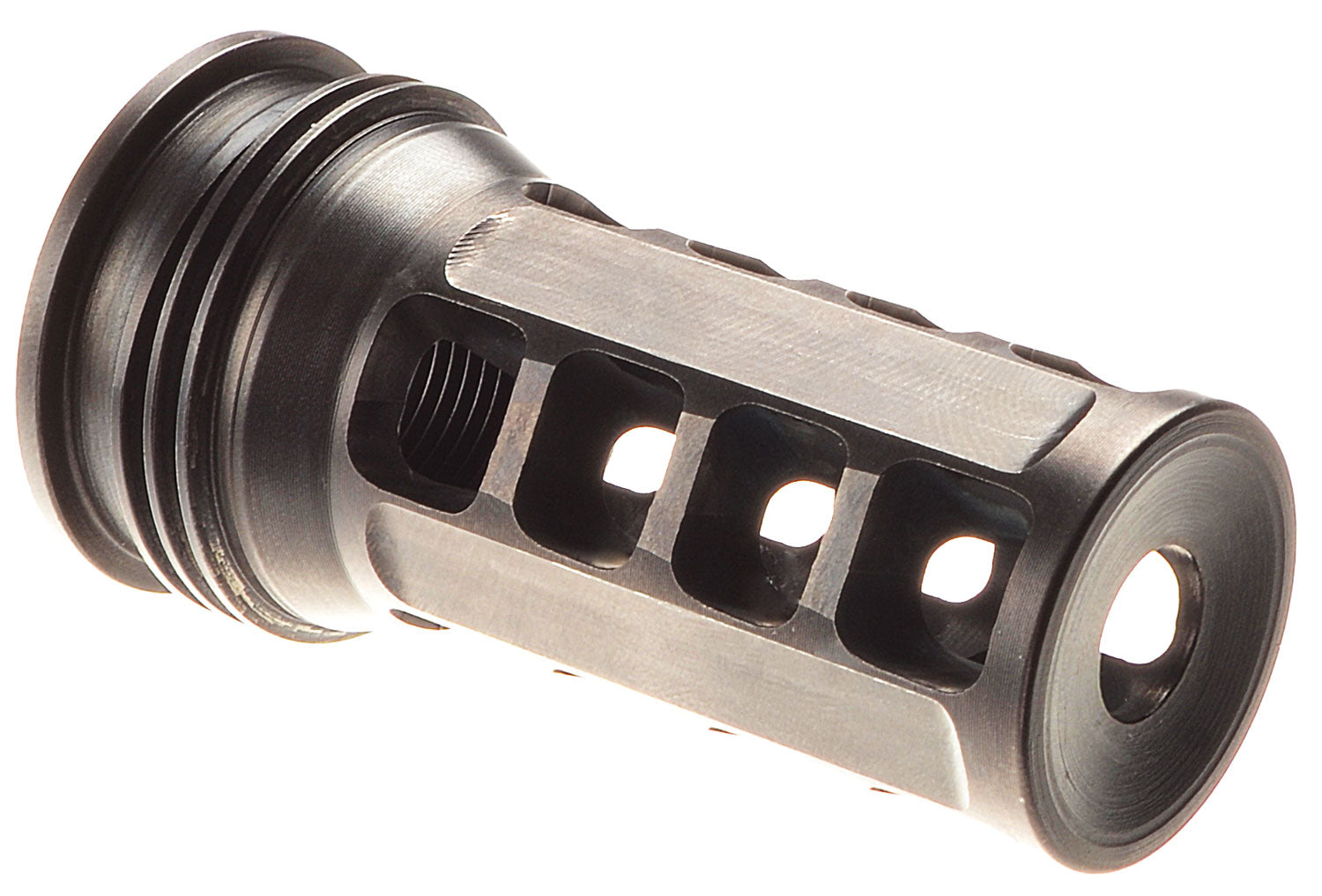 Huxwrx 1646 Black QD ELR Muzzle Brake 5/8"-24 TPI 2.30" OAL 338 Cal AR-Platform