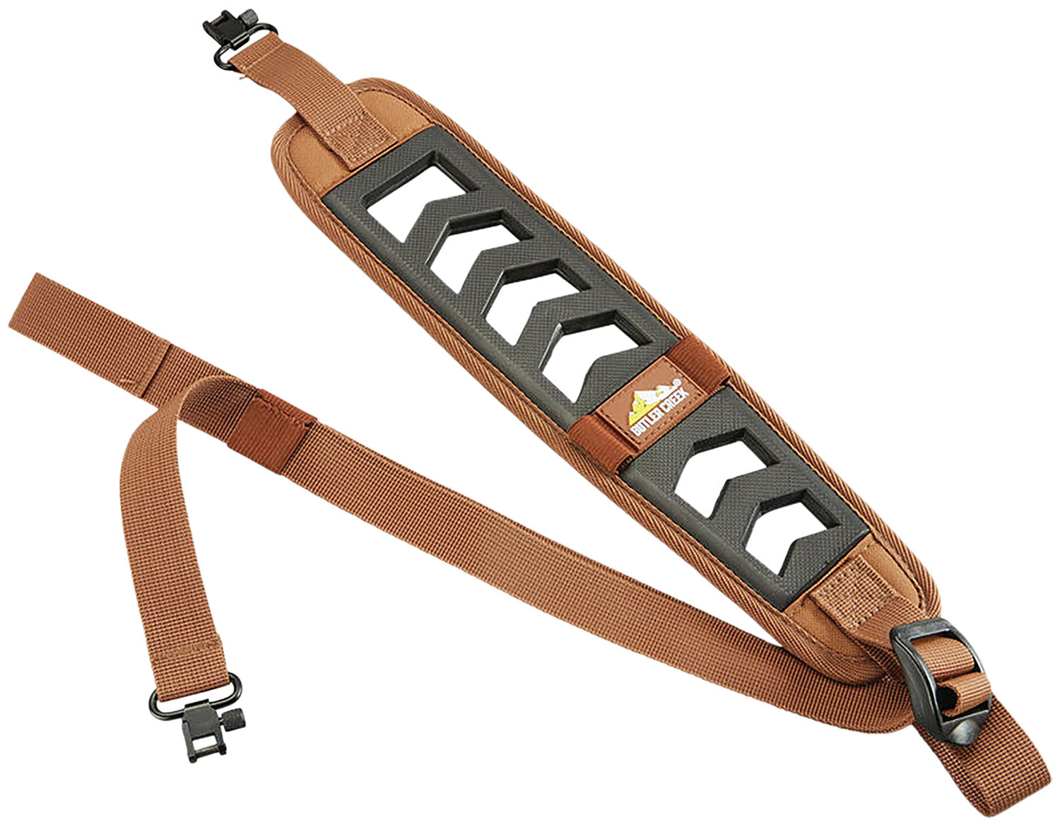 Butler Creek 190031 Featherlight Rifle Sling Brown Black Foam OAL 22-36 Inch