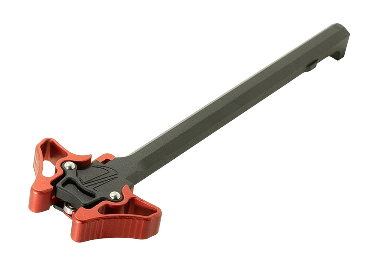 Timber Creek Outdoors Enforcer Small Ambidextrous AR Charging Handle Red Anodized Aluminum