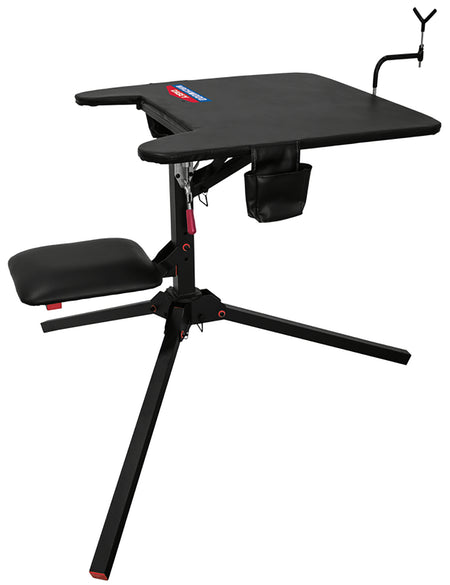 Birchwood Casey MSB300 Swivel Shooting Bench 29 x 29 Inch Black Steel