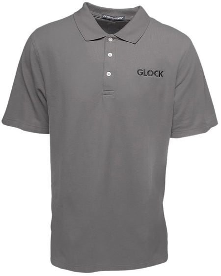 Glock AP95877 Gray Cotton Classic Polo Shirt - XL