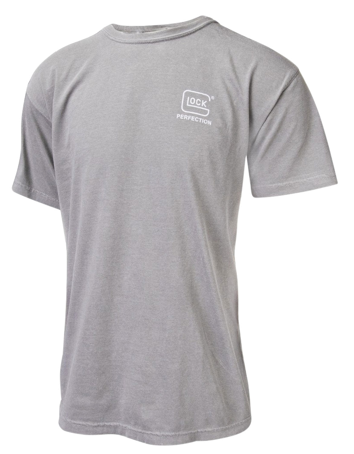 Glock Perfection Graphic T-Shirt Gray Short Sleeve Small