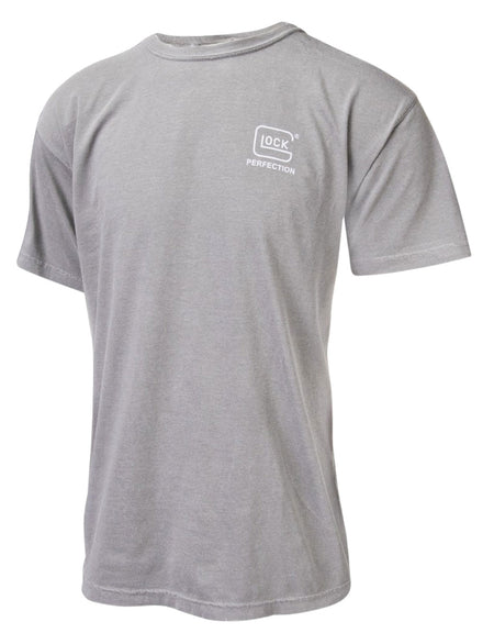 Glock Perfection Graphic T-Shirt Gray Short Sleeve Small