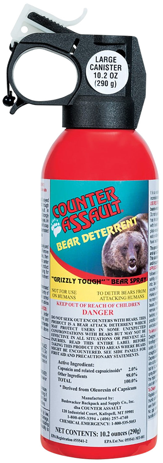 Counter Assault 15067027 Bear Spray Combo Pack 8.10 oz Plus 10.20 oz Two Holsters Included