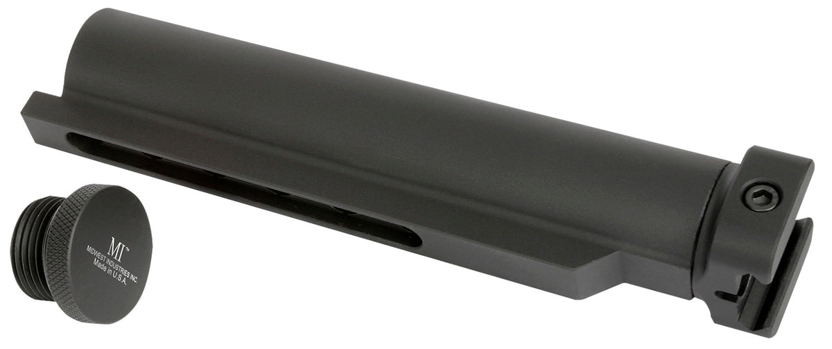 Midwest Industries MISTAP Mil-Spec Stock Tube Adaptor for Picatinny Rail AR-Platform Black Anodized