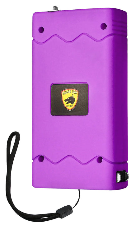 Guard Dog Disabler Purple Rubber Coated Rechargeable Stun Gun with Flashlight