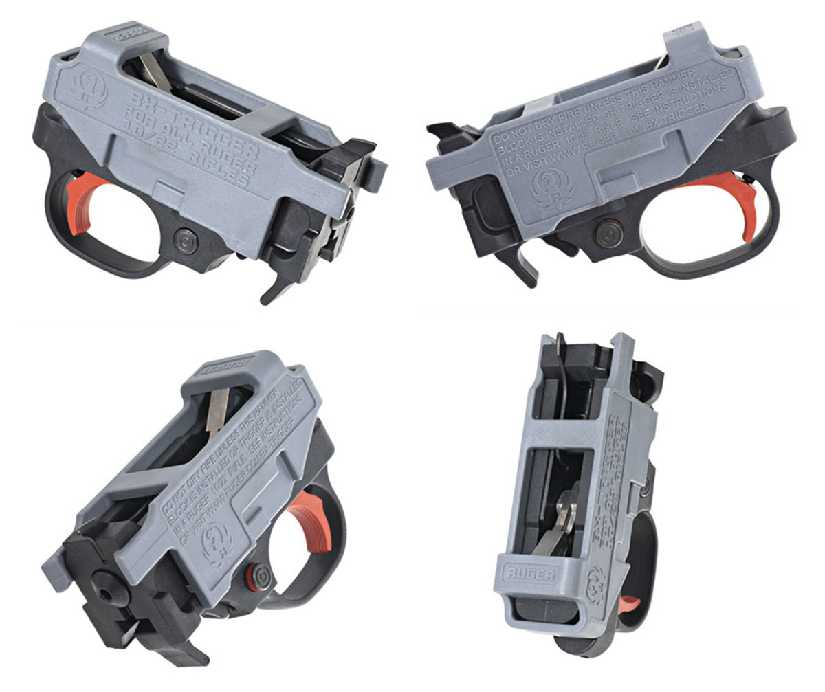 Ruger 90631 Red BX Trigger Assembly Ruger 10/22 & 22 Charger, 2.75 lb Draw Weight