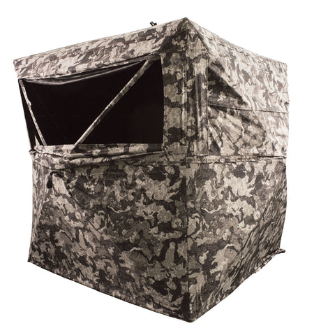 HME Executioner Ground Blind Three Person Camo with Ozone Loft Pockets
