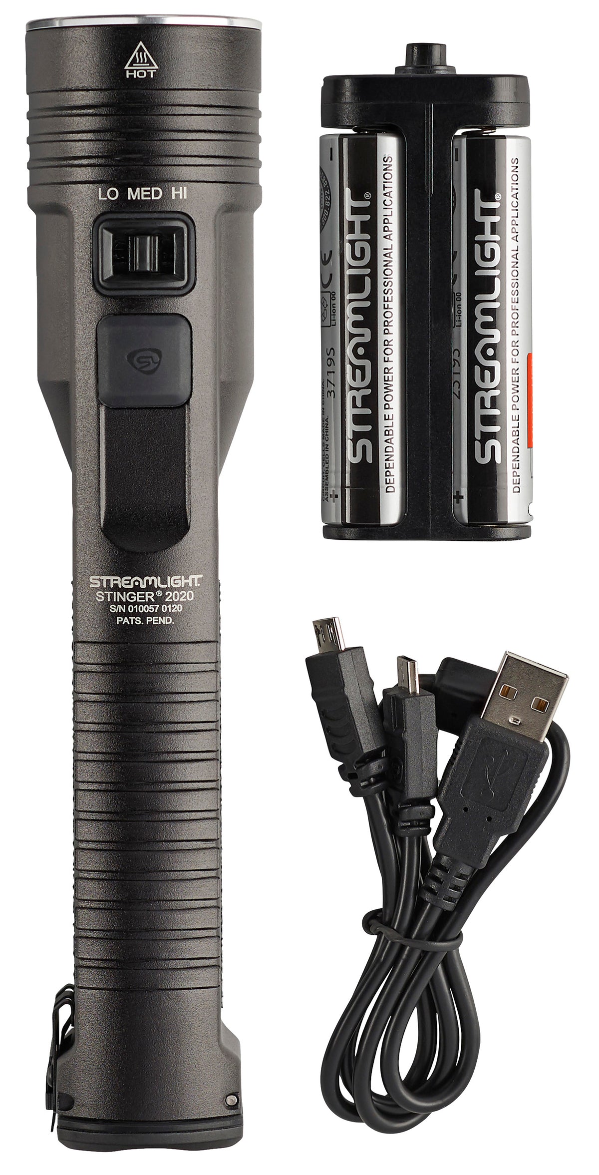 Streamlight 78100 Stinger 2020 High-Performance Rechargeable Light 2000 Lumens Black