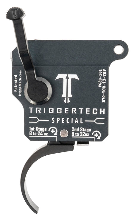 TriggerTech Remington 700 Right Special Two-Stage Pro Curve Trigger, 1-3.50 lb Matte Gray w/Black Parts