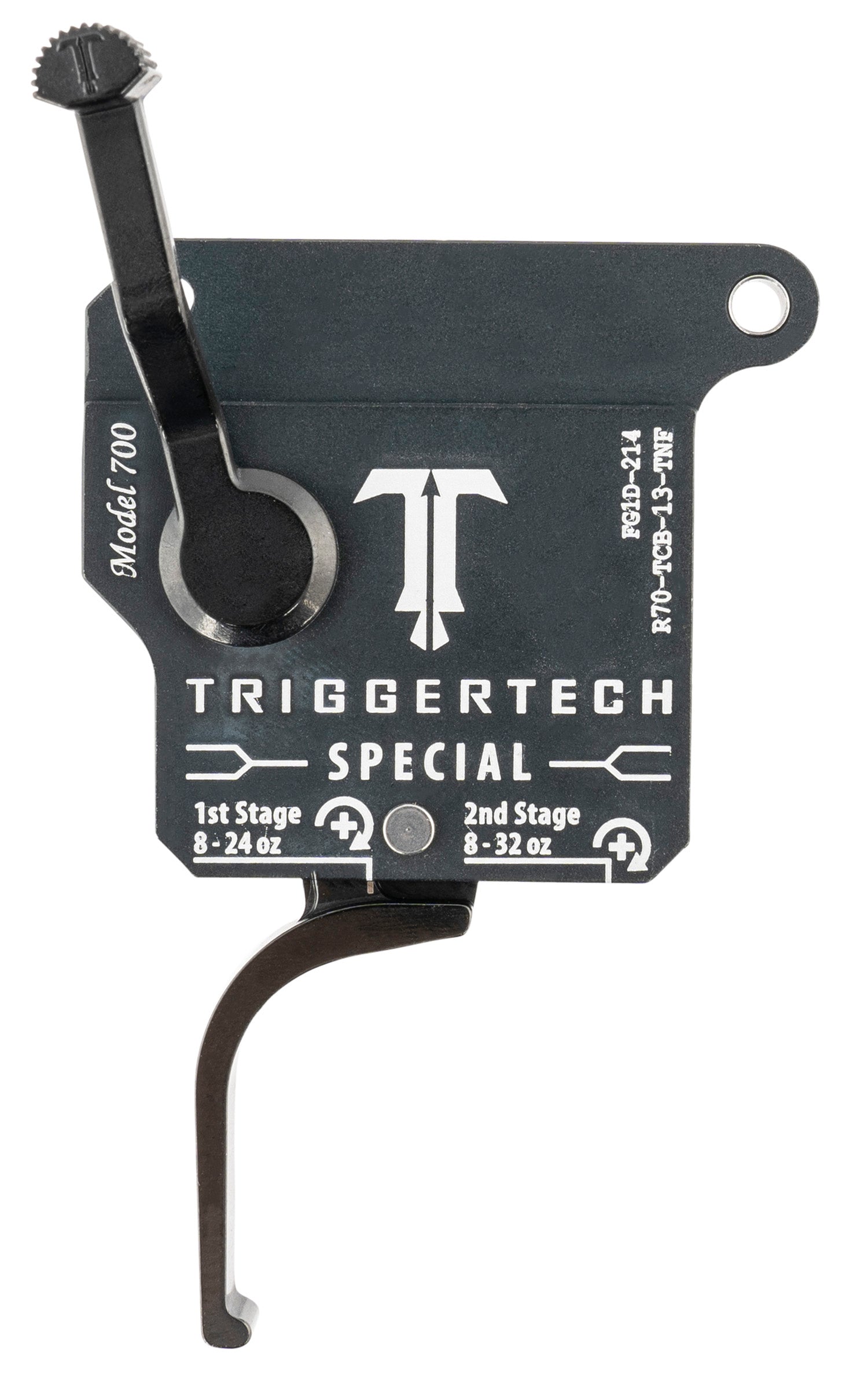 TriggerTech Remington 700 Right Special Two-Stage Flat Trigger Matte Gray, 1-3.50 lb Draw Weight