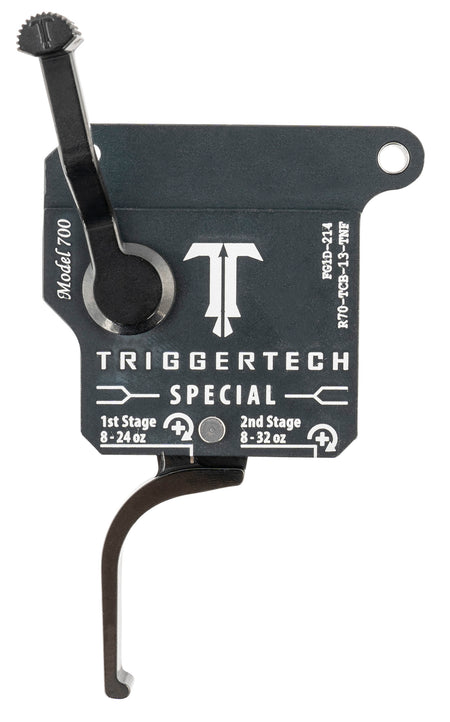 TriggerTech Remington 700 Right Special Two-Stage Flat Trigger Matte Gray, 1-3.50 lb Draw Weight