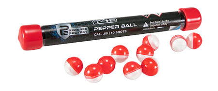Umarex T4E .50 Caliber Pepper Rounds Red/White Training 10-Pack