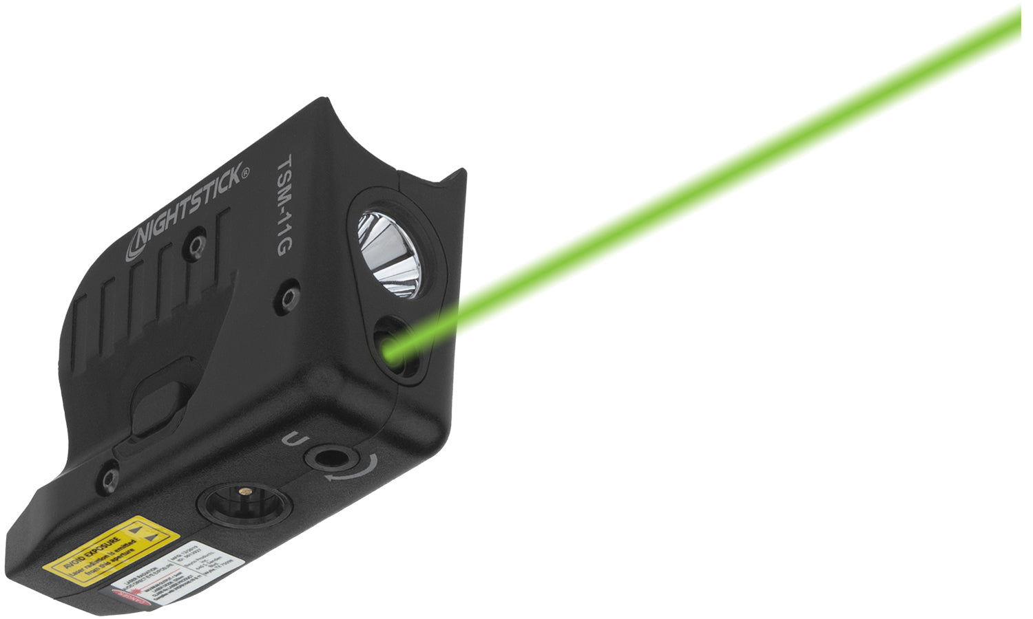 Nightstick TSM11G 150 Lumen Weapon Light Green Laser Glock 42/43/43X/48 Black Polymer
