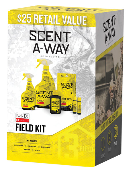 Scent-A-Way 100098 Max Field Kit Odorless Spray Wipes and Windicator Bundle