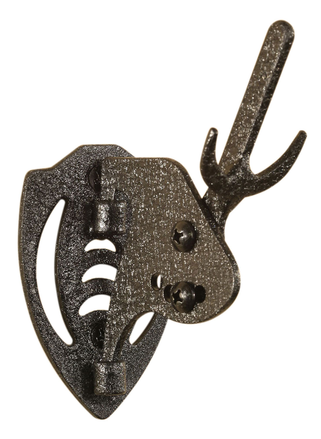 Skullhooker Mini Hooker European Skull Wall Mount Small to Mid-Size Game Black Steel