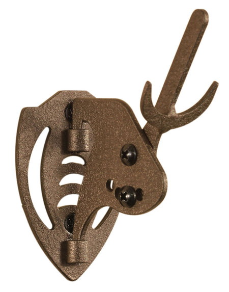 Skullhooker Mini Hooker European Skull Wall Mount Small to Mid-Size Game Brown Steel