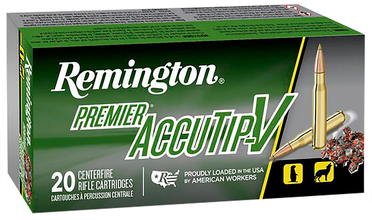 Remington .204 Ruger Premier AccuTip Pointed Soft Point 40 grain AccuTip-V Boat Tail ammunition