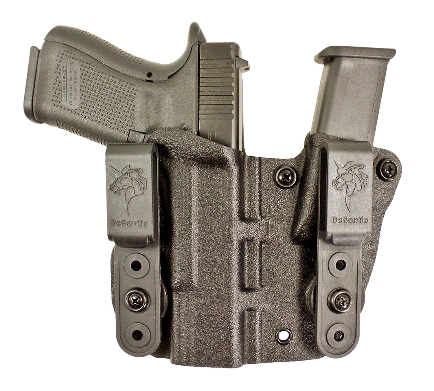 DeSantis Gunhide Hidden Truth Appendix IWB Kydex Holster with Integral Mag Pouch Glock 43/43X RH