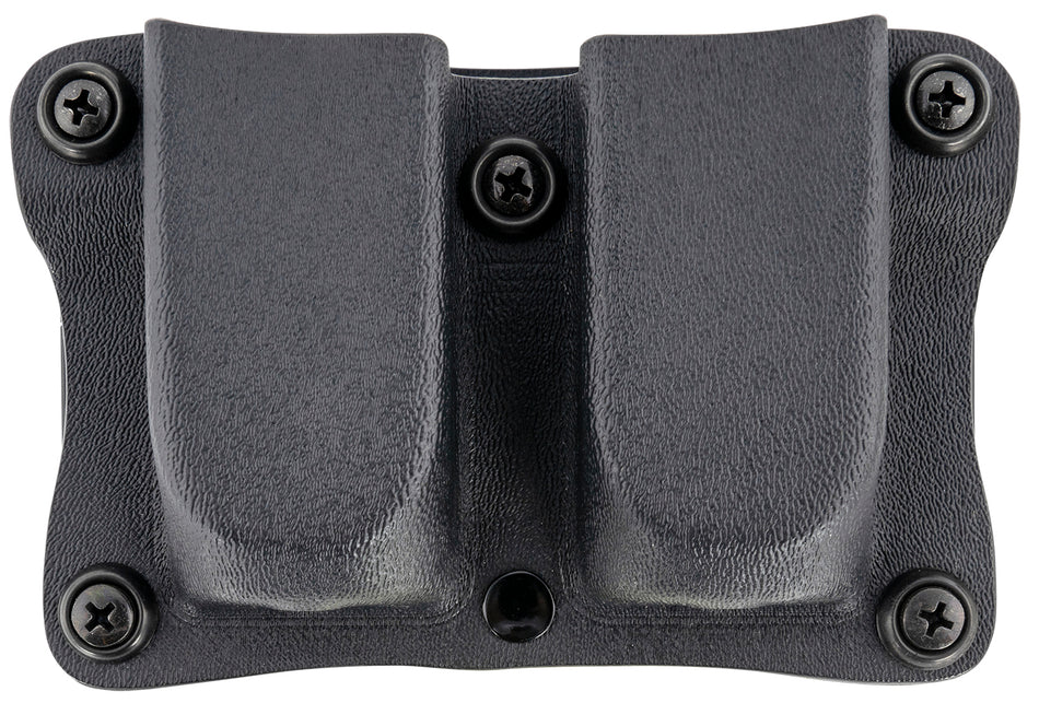 DeSantis Gunhide A87KJJJZ0 Black Kydex Double Mag Pouch OWB Belt Clip Ambidextrous Glock 17 19