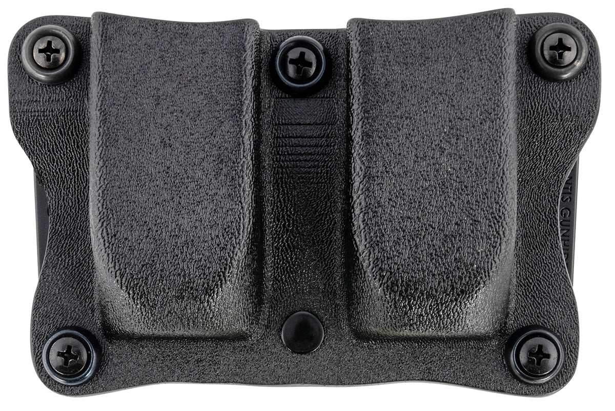 DeSantis Gunhide A87KJKKZ0 Black Kydex Double Mag Pouch OWB Belt Clip Ambidextrous Sig P365