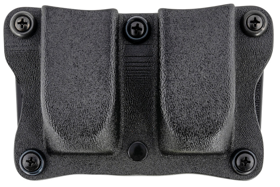DeSantis Gunhide A87KJKKZ0 Black Kydex Double Mag Pouch OWB Belt Clip Ambidextrous Sig P365
