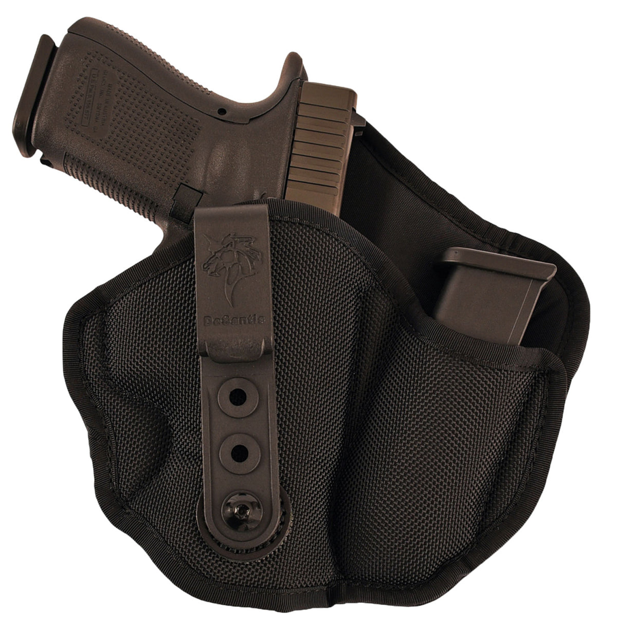 DeSantis M89BAE1Z0 Inner Piece 2.0 Appendix Carry Nylon Holster Black Glock 26 Sig P239 RH