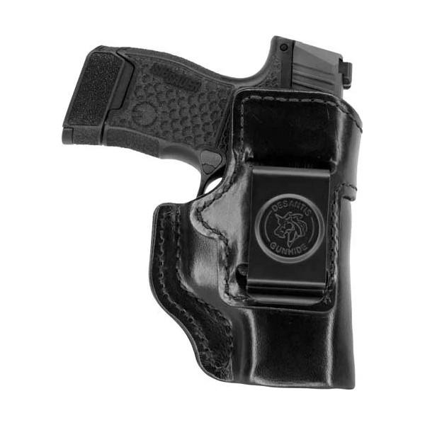 DeSantis 127 Inside Heat S&W Bodyguard 2.0 Right-Hand Black Leather IWB Holster