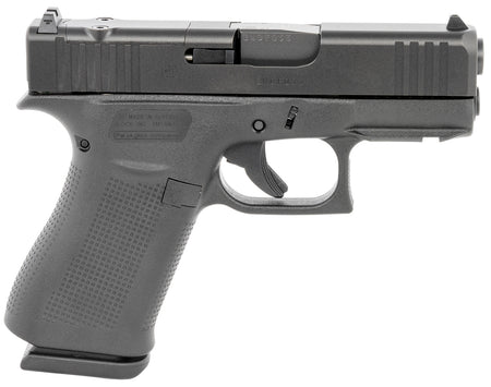 Glock 43x M.O.S. Polymer Frame 9mm 3.41" nDLC Finish, Black, 10rds, 2 Mags