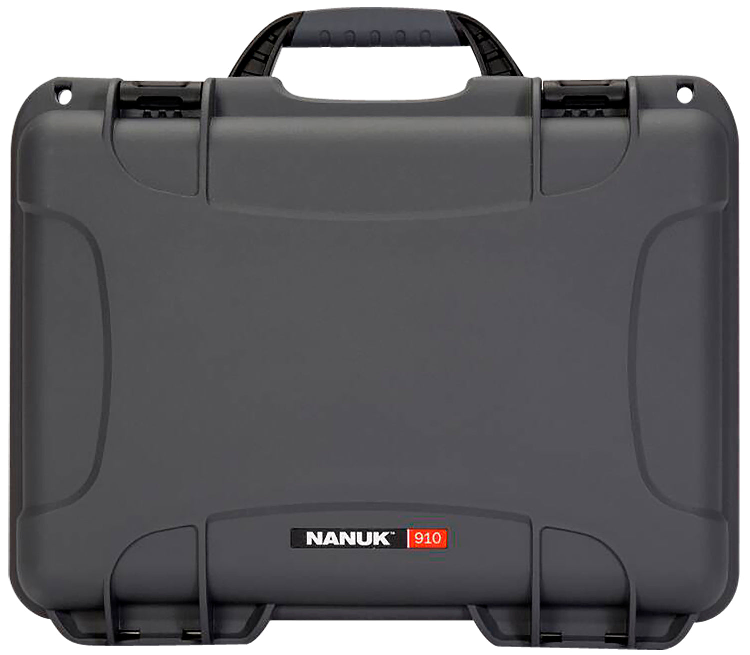 Nanuk 910 Glock Compatible 2-Up Gun Case Graphite Resin Closed-Cell Foam 13.20" x 9.20"