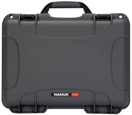 Nanuk 910 Glock Compatible 2-Up Gun Case Graphite Resin Closed-Cell Foam 13.20" x 9.20"