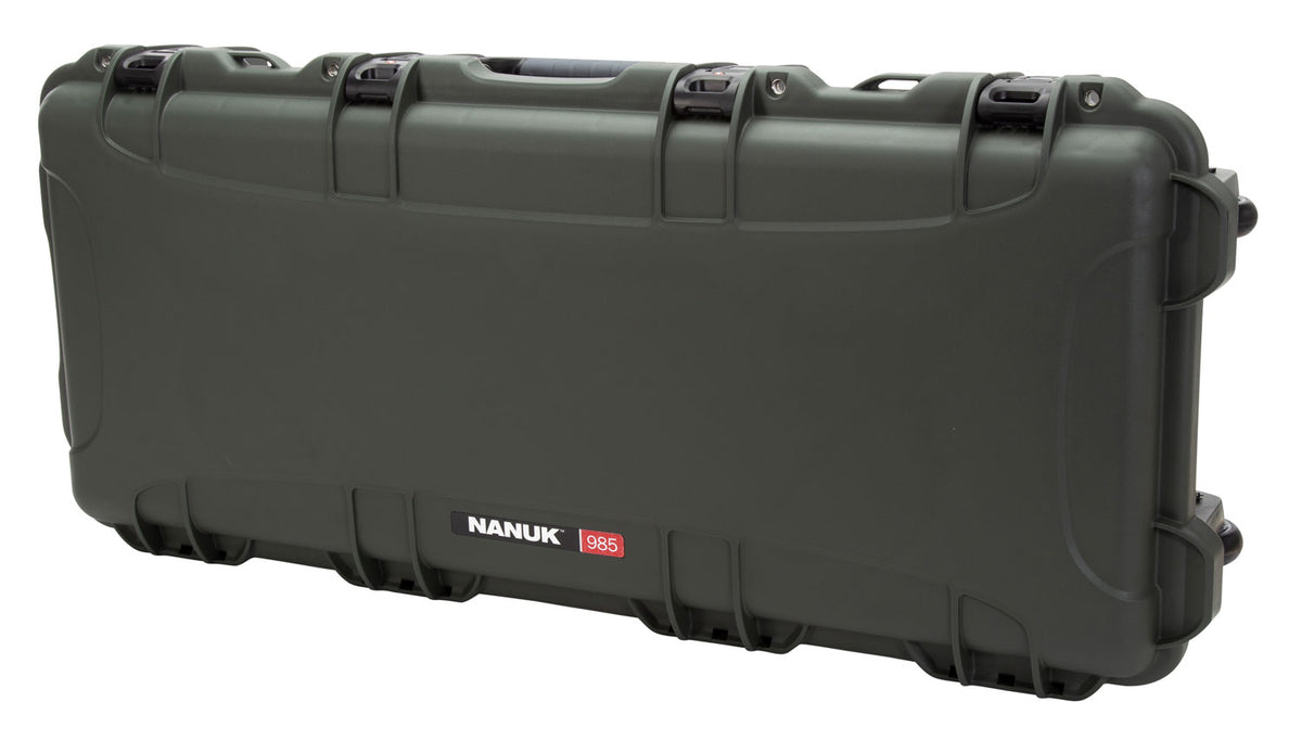 Nanuk 985 Olive Resin AR-15 Rifle Case with Magazine Storage and Foam