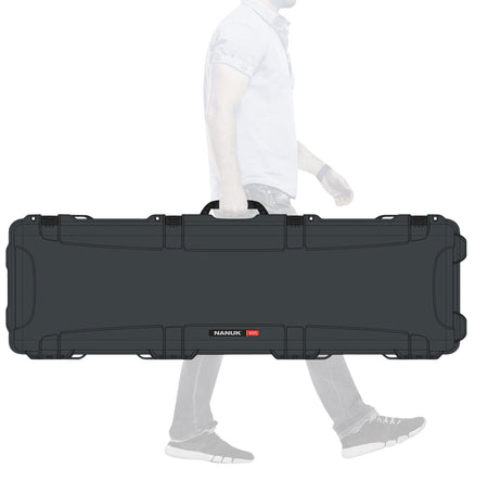 Nanuk 995 Graphite Resin 52-Inch Rifle Case with Foam Insert and Locking Latches