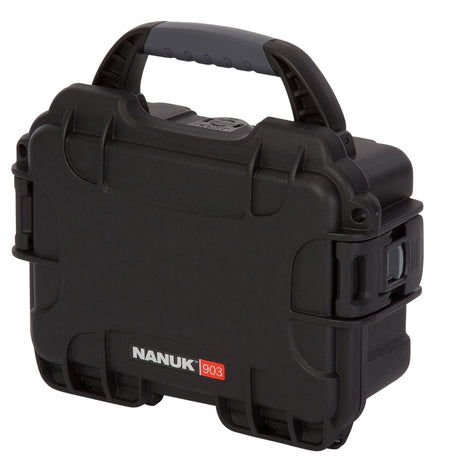 Nanuk 903 Compact Black Polymer Case with Foam Padding and Side-Mount Latches