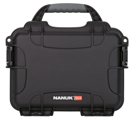 Nanuk 904 Compact Waterproof Black Hard Case with Foam Padding Airline Approved