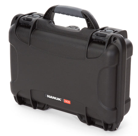Nanuk 909 Glock Compatible Hard Pistol Case Black Resin with Closed-Cell Foam