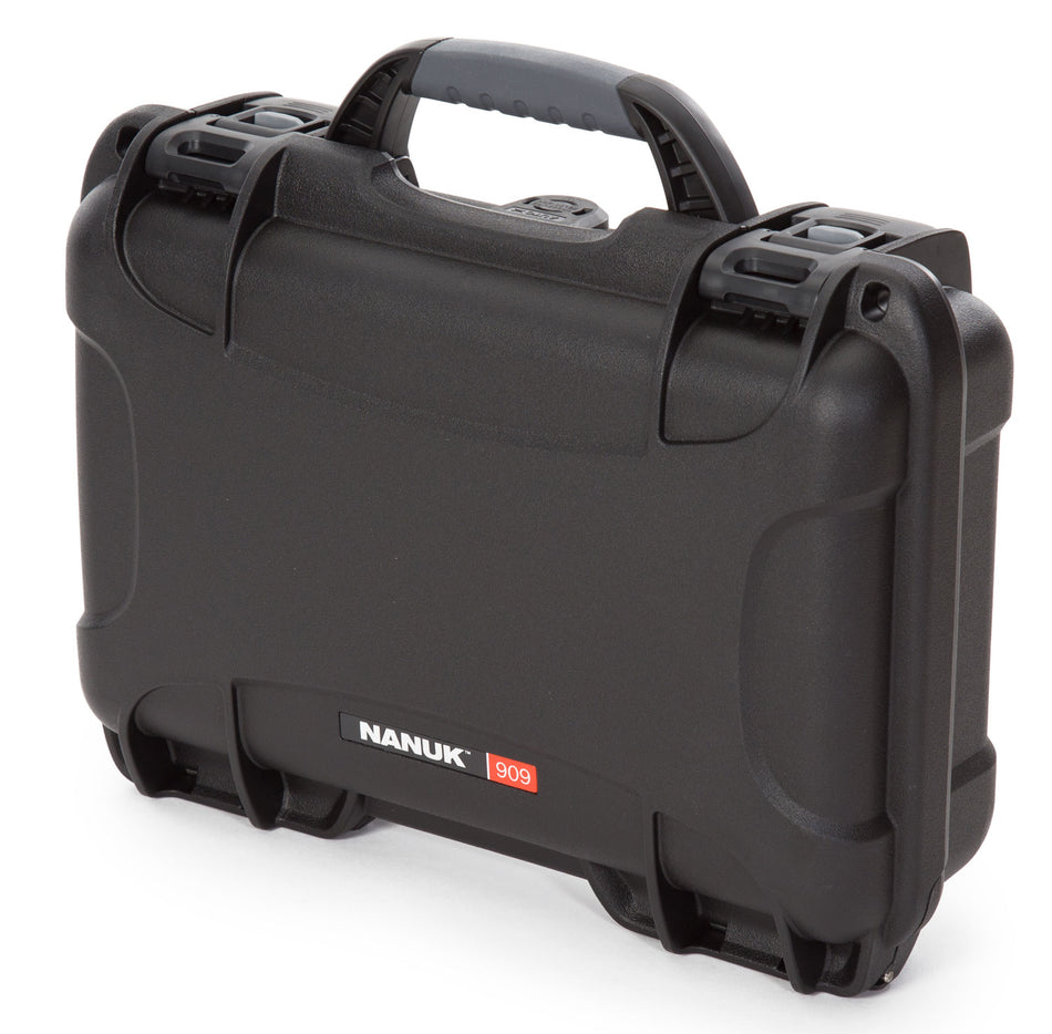 Nanuk 909 Glock Compatible Hard Pistol Case Black Resin with Closed-Cell Foam