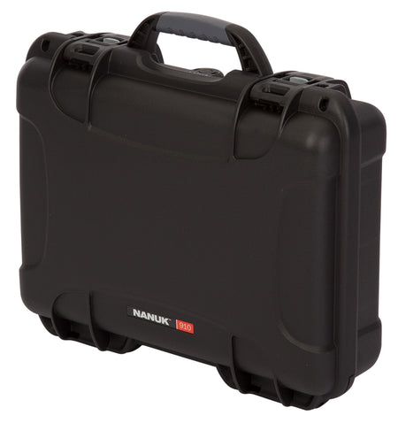 Nanuk 910 Glock Compatible Two-Pistol Hard Case Black Polymer with Closed-Cell Foam